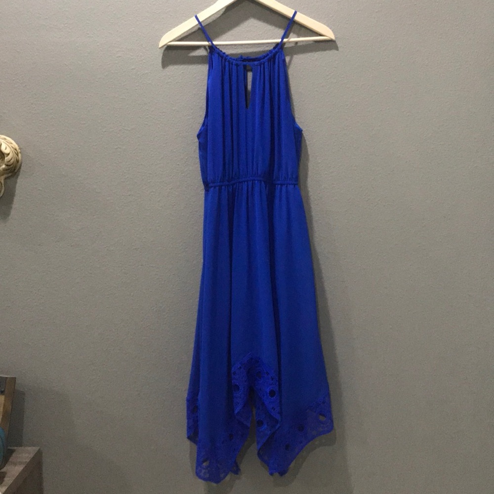 🎉 My Michelle Keyhole Handkerchief Dress